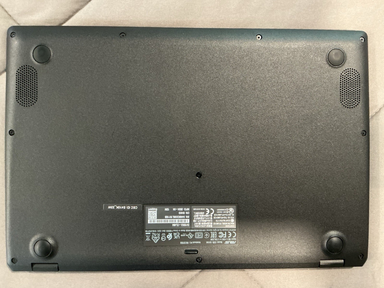 Asus Notebook PC Model E410K Used With Charging Cable And Case