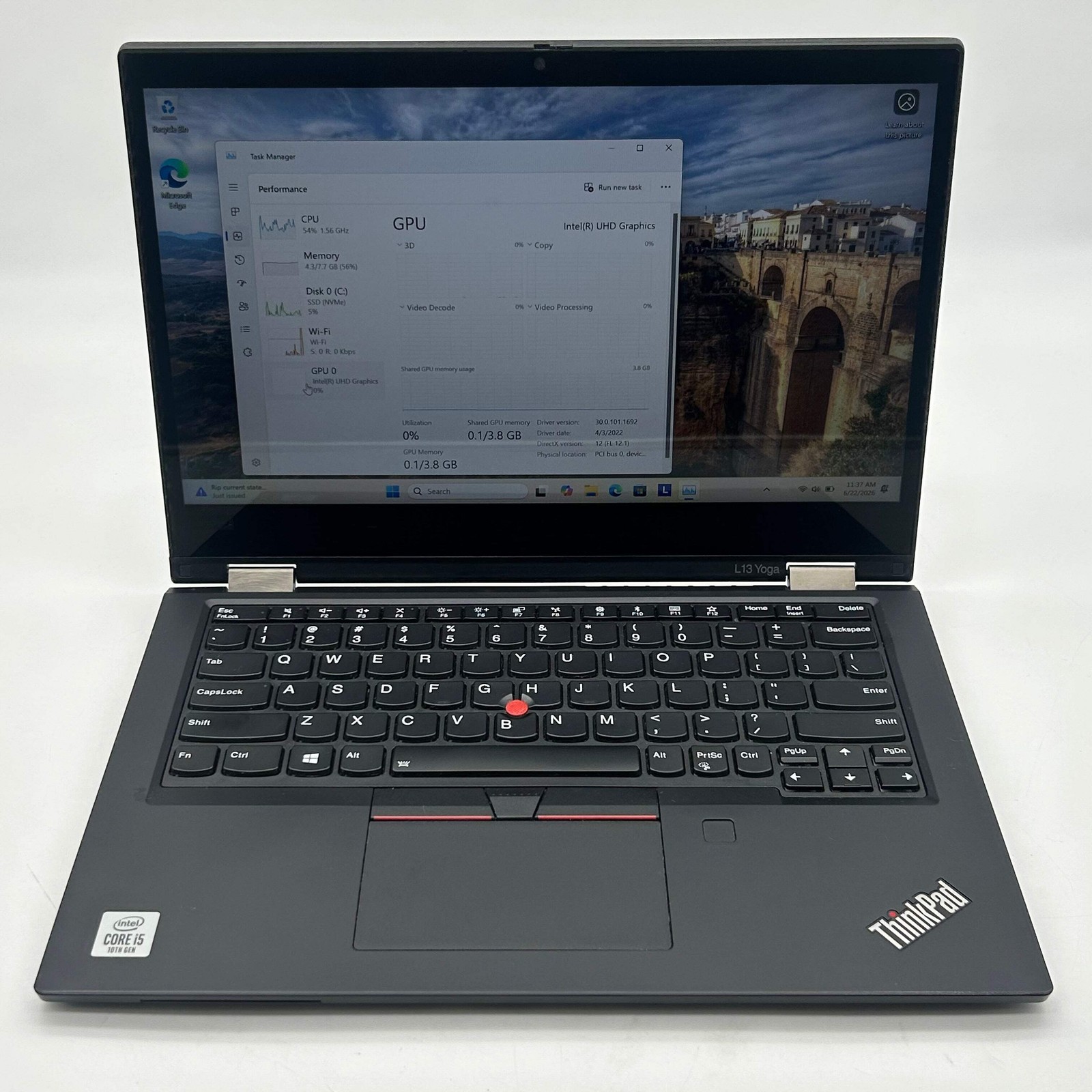 Lenovo ThinkPad L13 Yoga 13.3″ |Core i5 |10th Gen| 8GB RAM| 256GB|