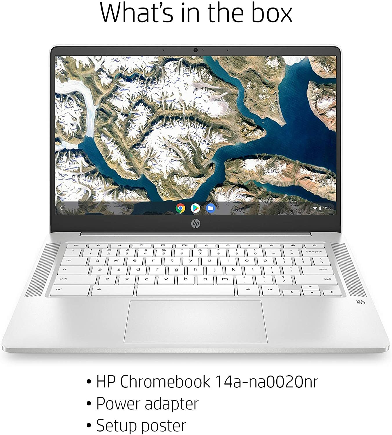 🎁2023 HP 14″ WLED HD Chromebook Celeron N4000/4G/32G 14a-na0020nr Ceramic White