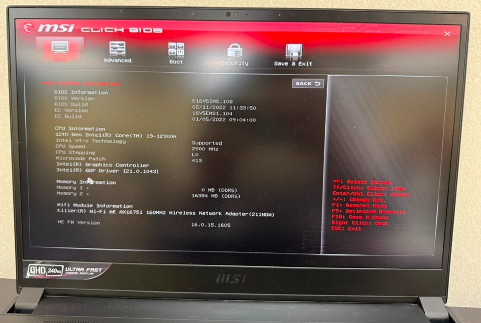 MSI GS66 Stealth 15.6″ QHD 240Hz | Core i9-12900H | 16GB RAM | 1TB SSD | RTX 307
