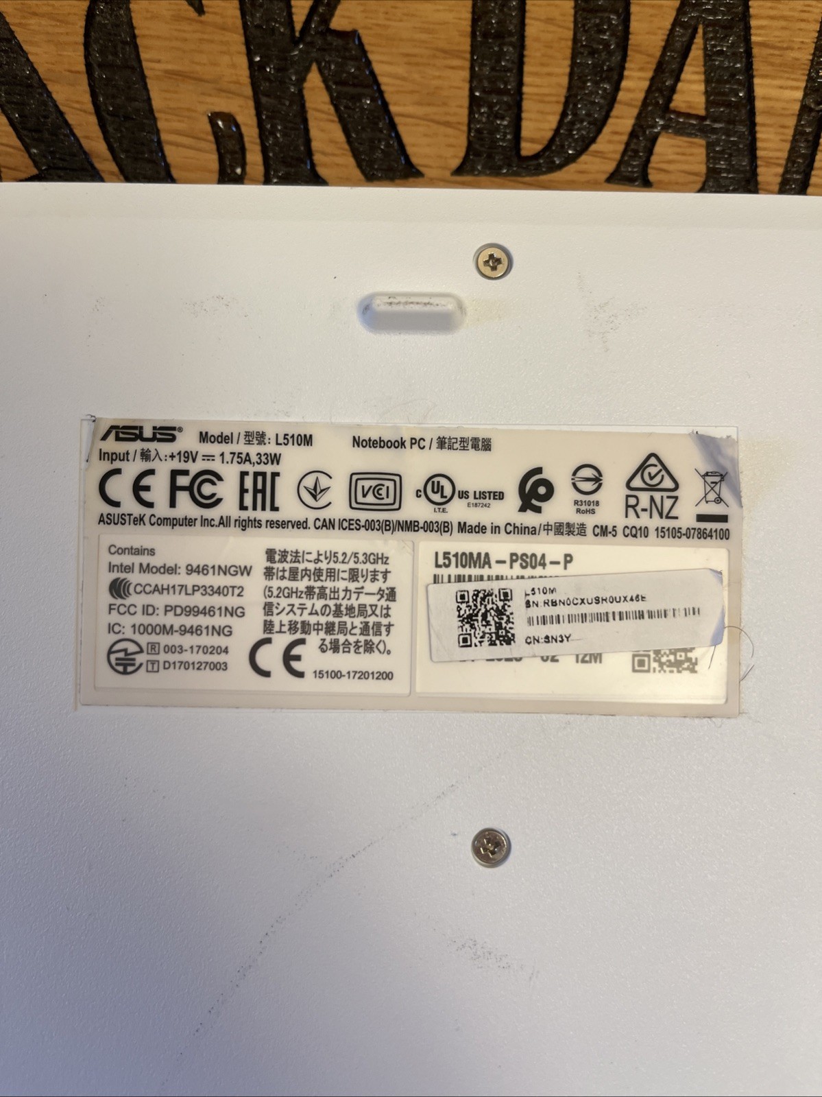 ASUS L510M 15.6″ / Intel Celeron N4020 / (CRACKED/MISSING PARTS) – Read Below