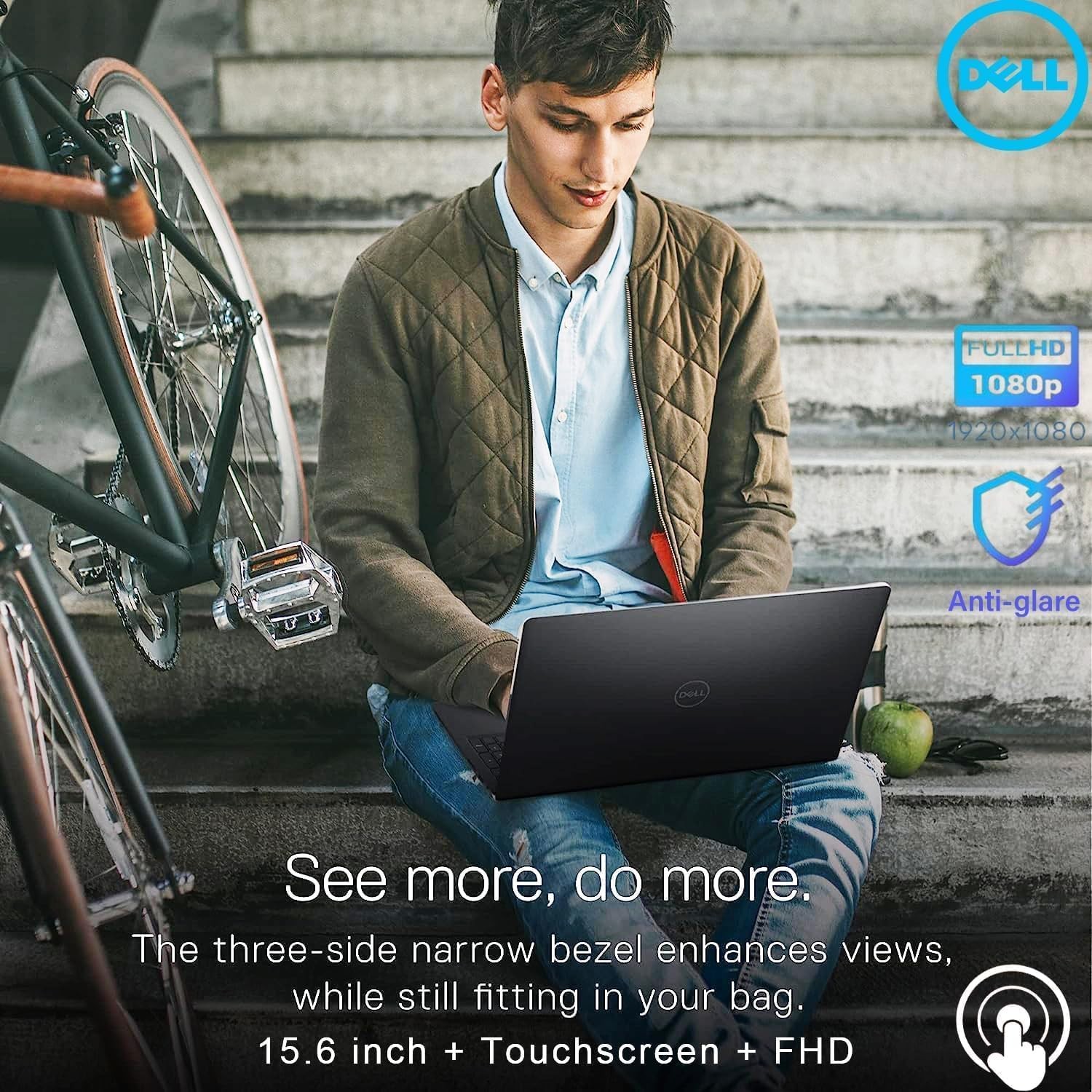 Dell Inspiron 15.6″Touch Laptop,8Core AMD Ryzen 7 7730U,UpTo 64GB 4TB SSD+W11P