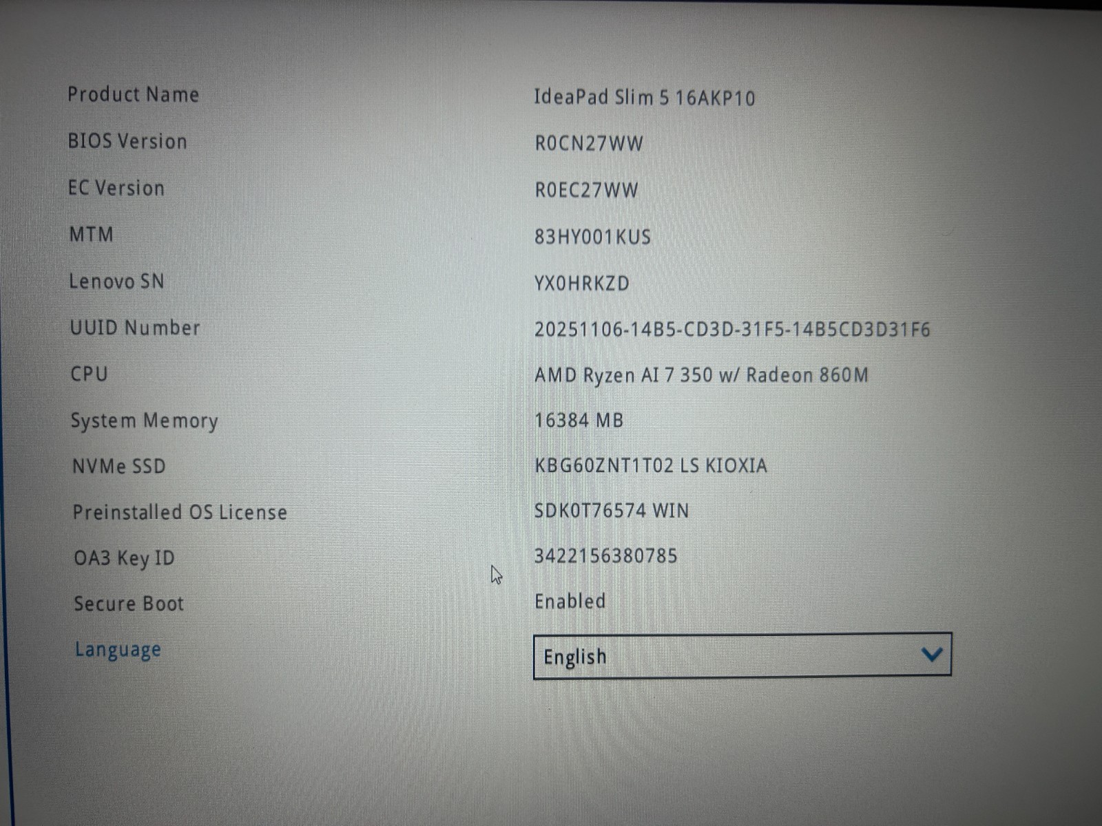 LENOVO IdeaPad 5 2-in-1 16AKP10, AMD Ryzen AI 7 350, 16 GB RAM, 1 TB NVMe SSD