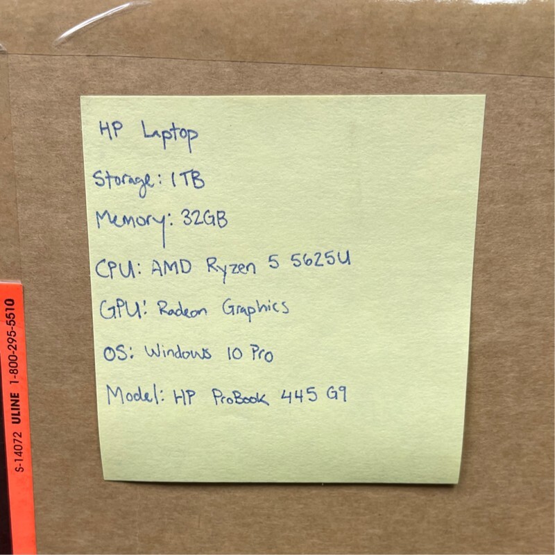 HP Pro Book 445 G9 Silver Windows 10 Pro Business Laptop 32GB+1TB