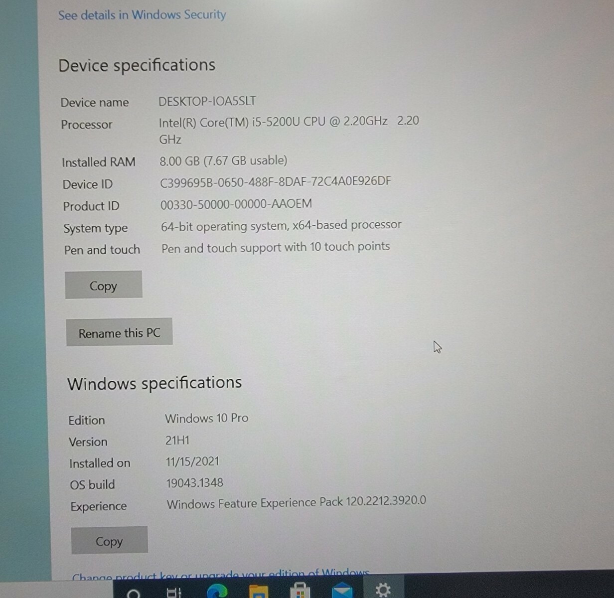 Lenovo S1 Yoga 12_Core i5-5200U 2.20GHz_8GB RAM_256GB SSD_Win10 Pro & Charger.