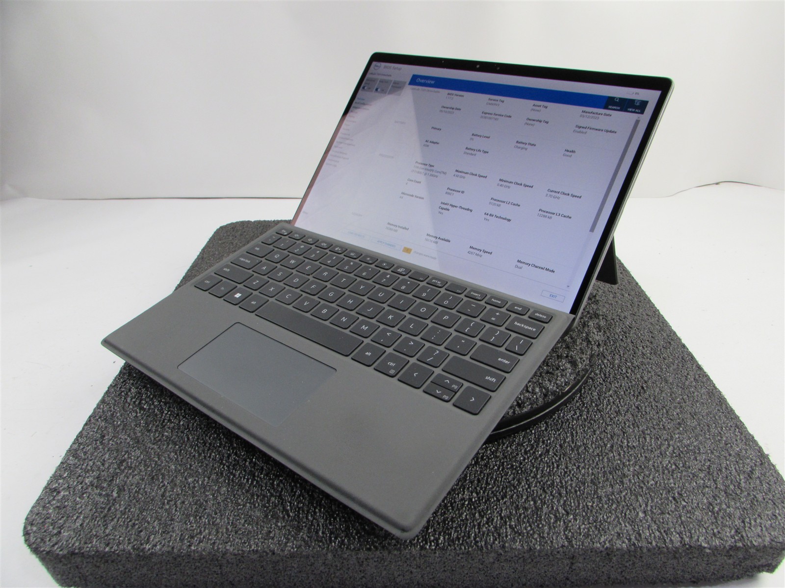 DELL LATITUDE 7320 (Detachable) 1920X1280 I7-1180G7 256GB SSD 16GB RAM NO O.S