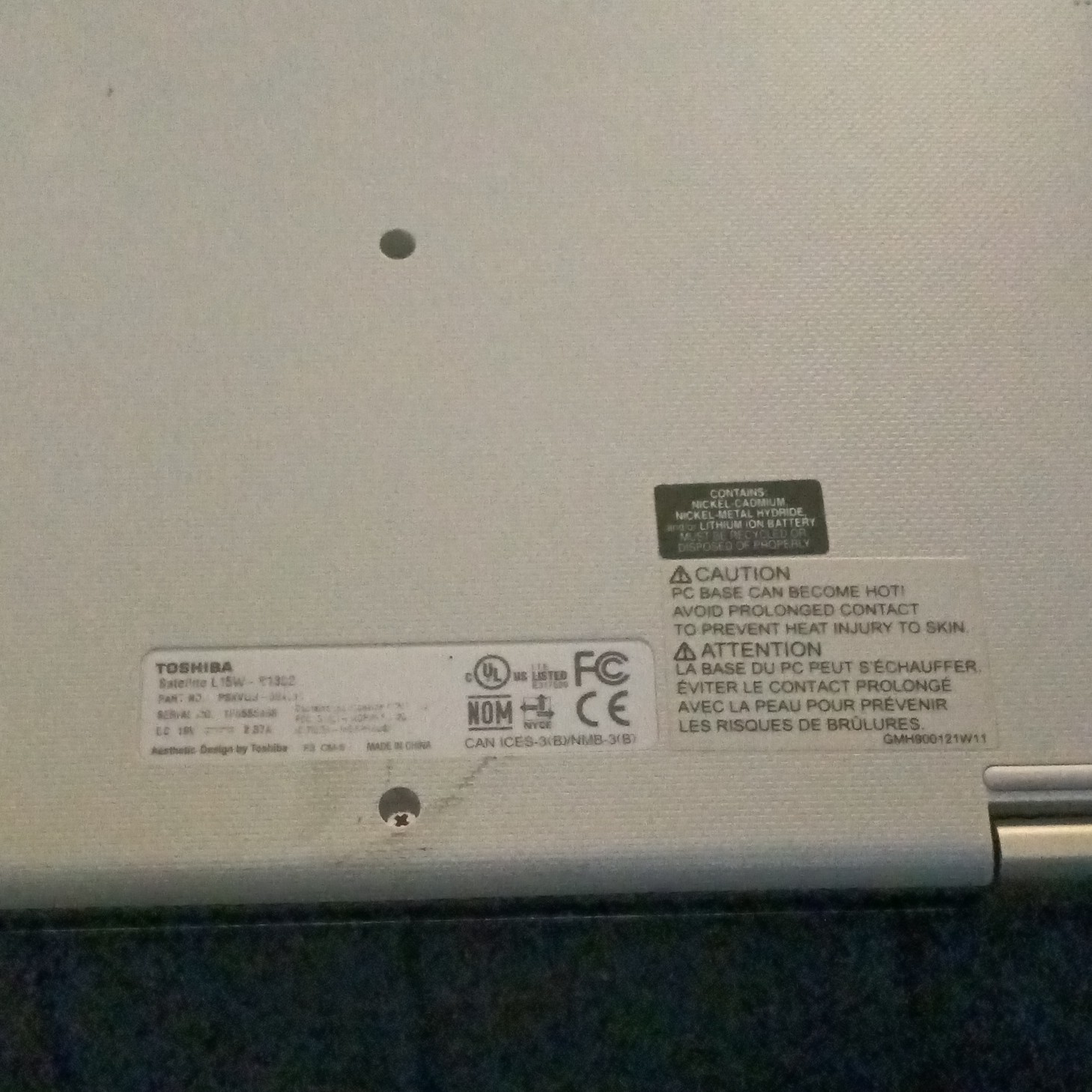 Toshiba 13.3in Silver Laptop i5-4th Gen 8GB 128GB SSD Windows 8