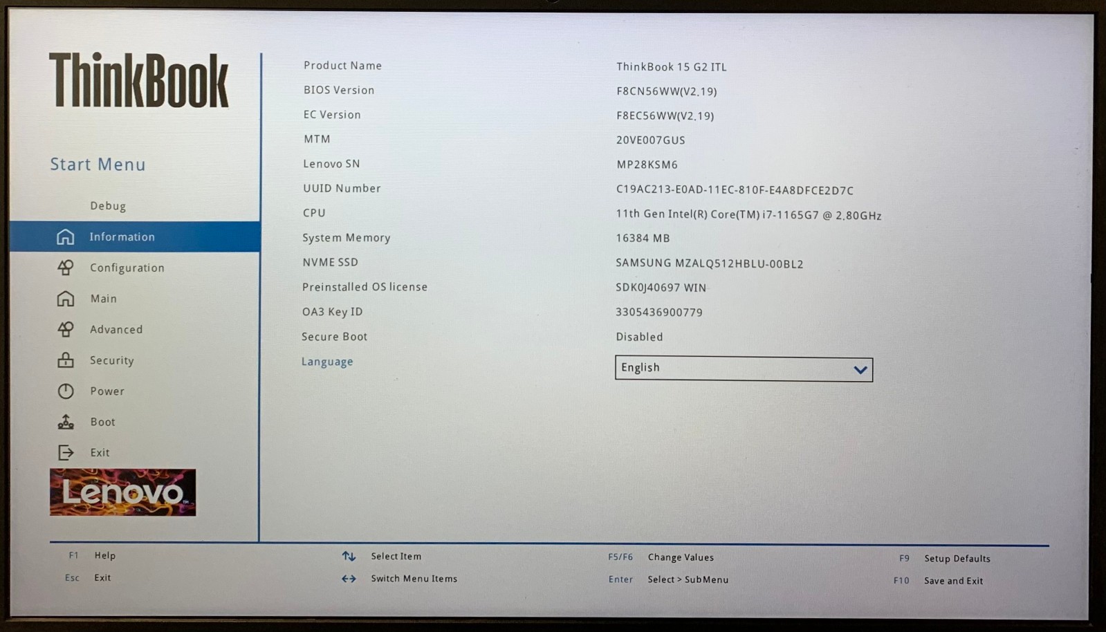 Lenovo ThinkBook 15 G2 ITL 15.6″ Laptop i7-1165G7 16GB RAM 512GB NVMe, As Is