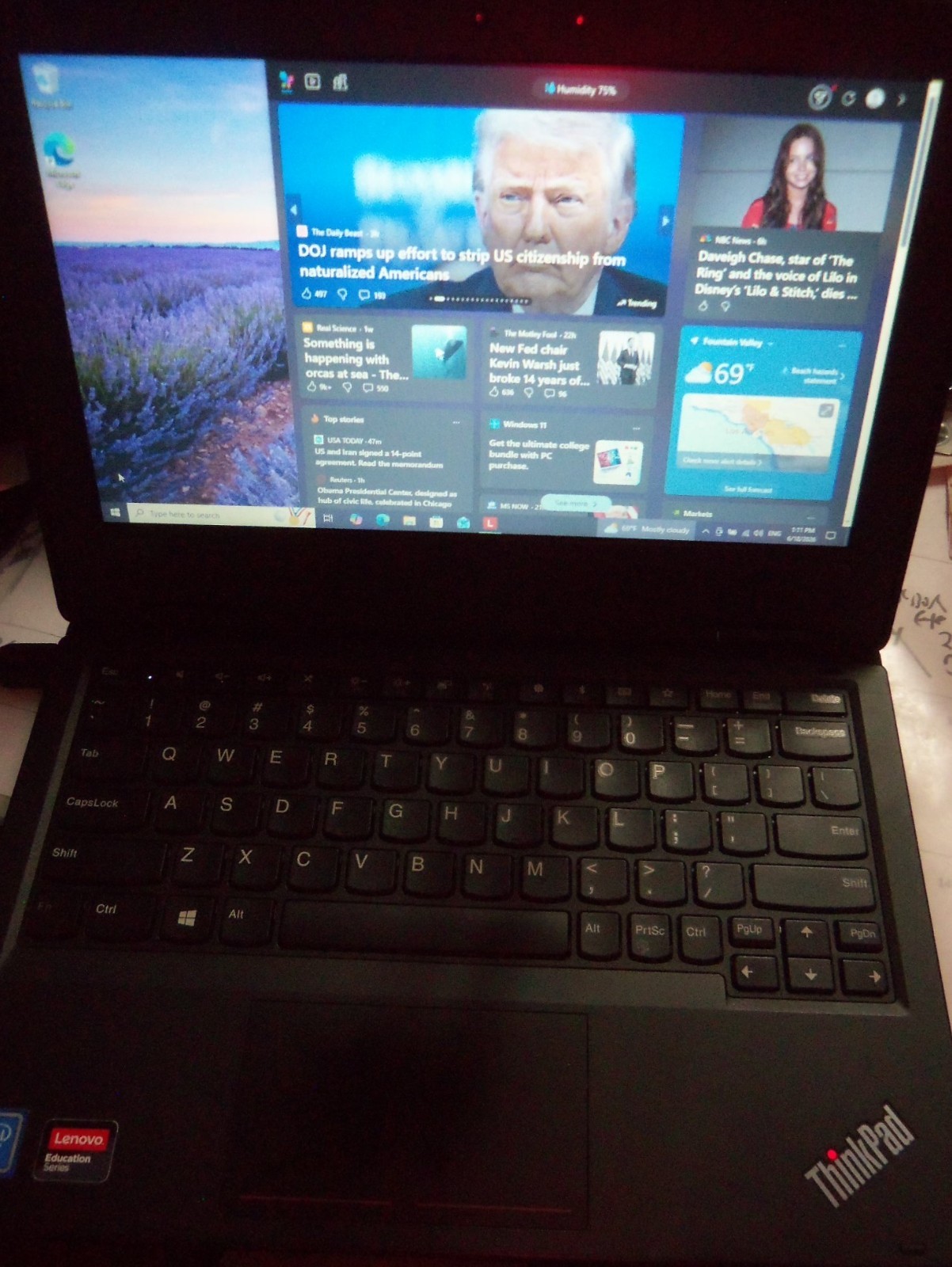 Lenovo Thinkpad 11e 5th gen, Intel Celeron N4100 1.1 GHz, 4GB RAM, 128GB NVMe