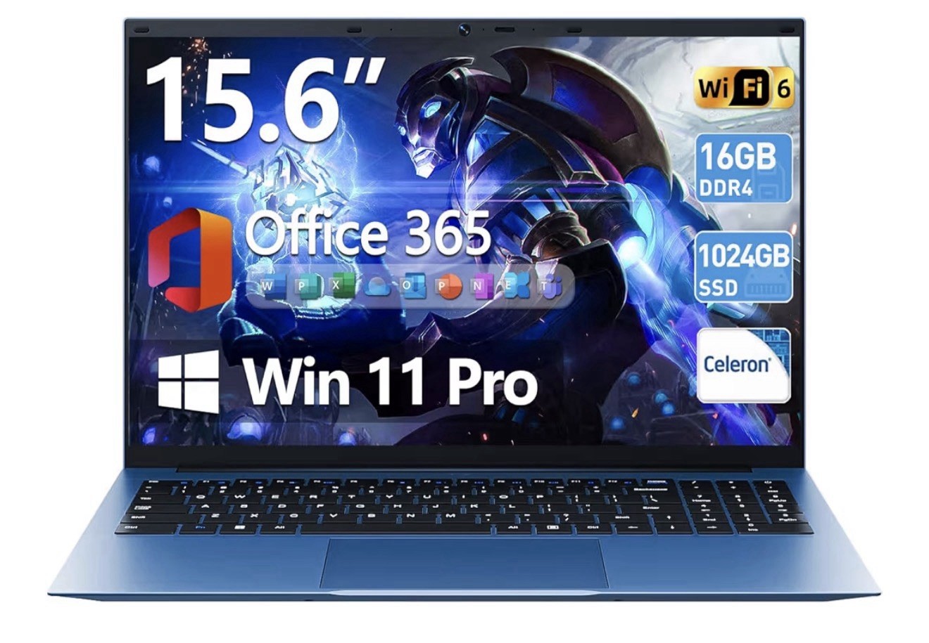 15.6 inch Laptop 16GB+102GB Windows 11 Pro Computers WiFi Bluetooth 1920*1080 LP