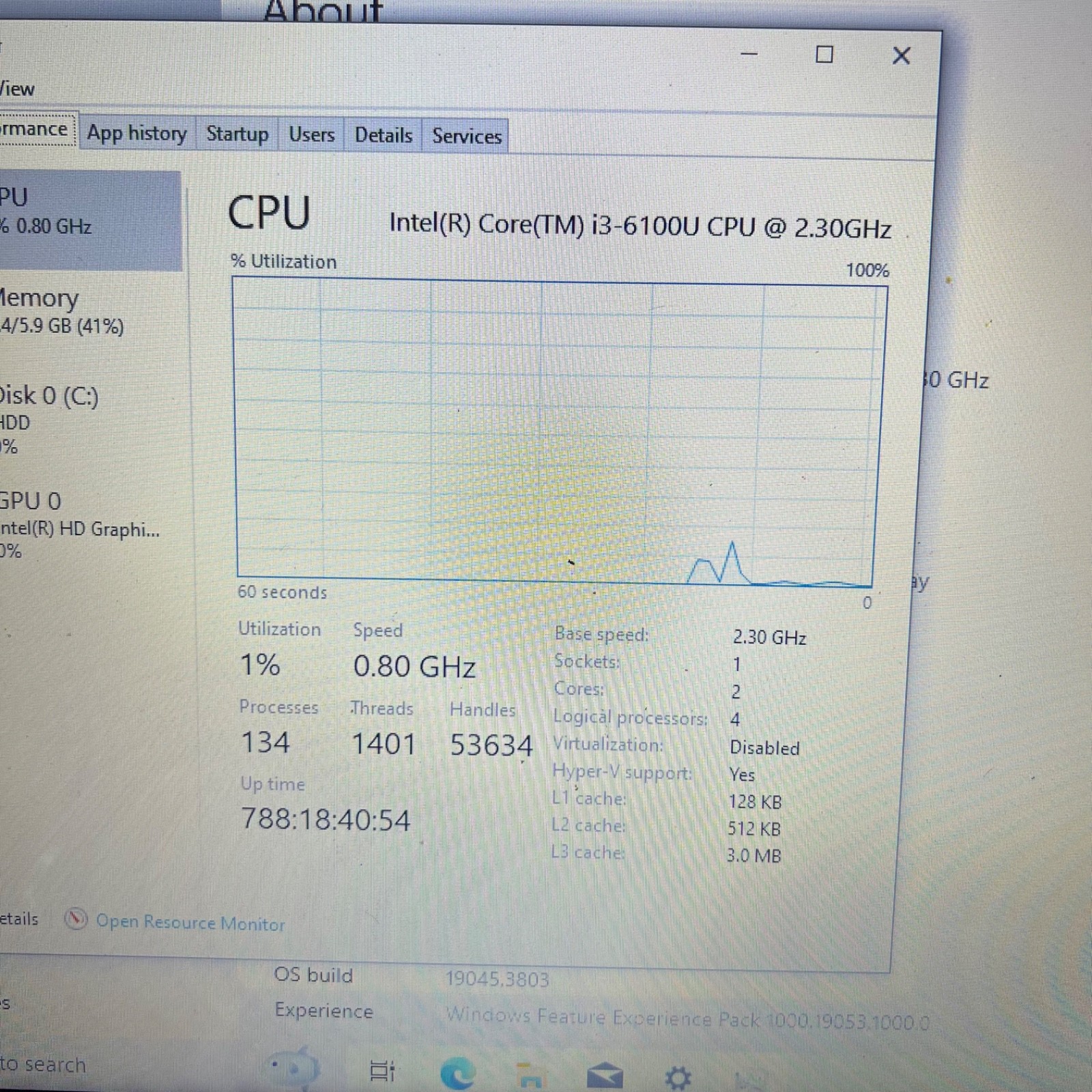 Lenovo Ideapad 110-15ISK Laptop Intel i3-6100U 6GB Ram 1TB HDD Win10 w/Charger