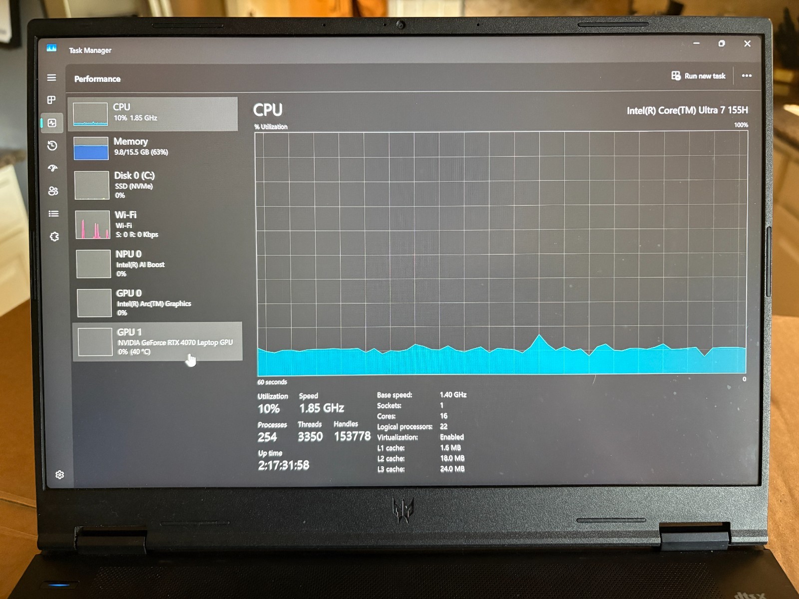 Acer Predator Helios Neo 14 Gaming Laptop – RTX 4070, Intel Core Ultra 7