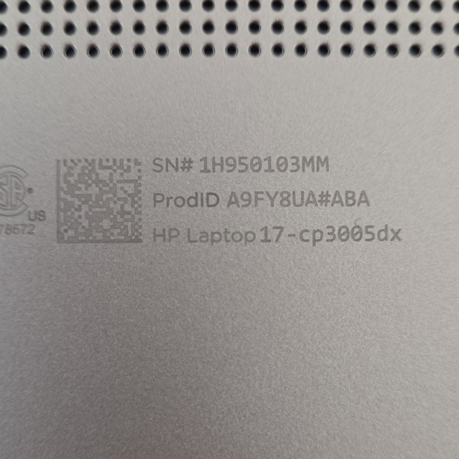 New HP 17-cp3005dx 17.3″ Laptop Ryzen 5 7430U 8GB RAM 512GB SSD Silver