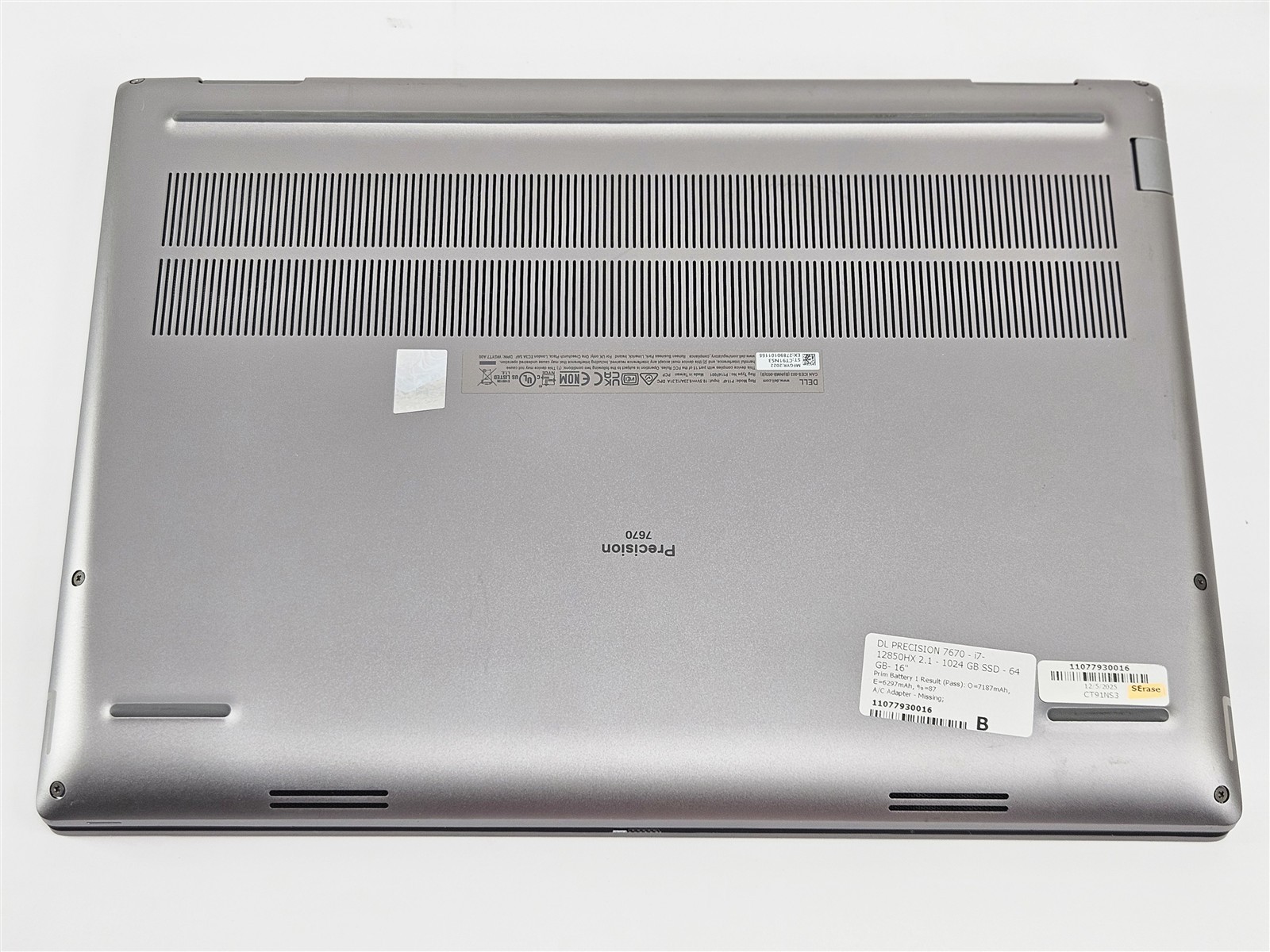 Dell Precision 7670 16″ Workstation Intel i7-12850HX 64GB 1TB SSD RTX A1000