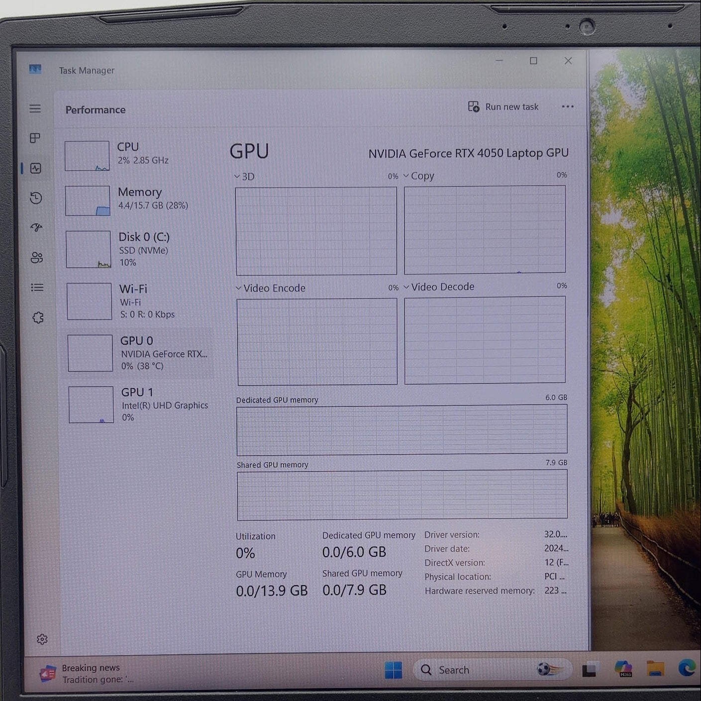 MSI Katana 15 B12VEK 15.6″ i7-12650H 1.7GHz 16GB RAM 512GB SSD GeForce RTX 4050