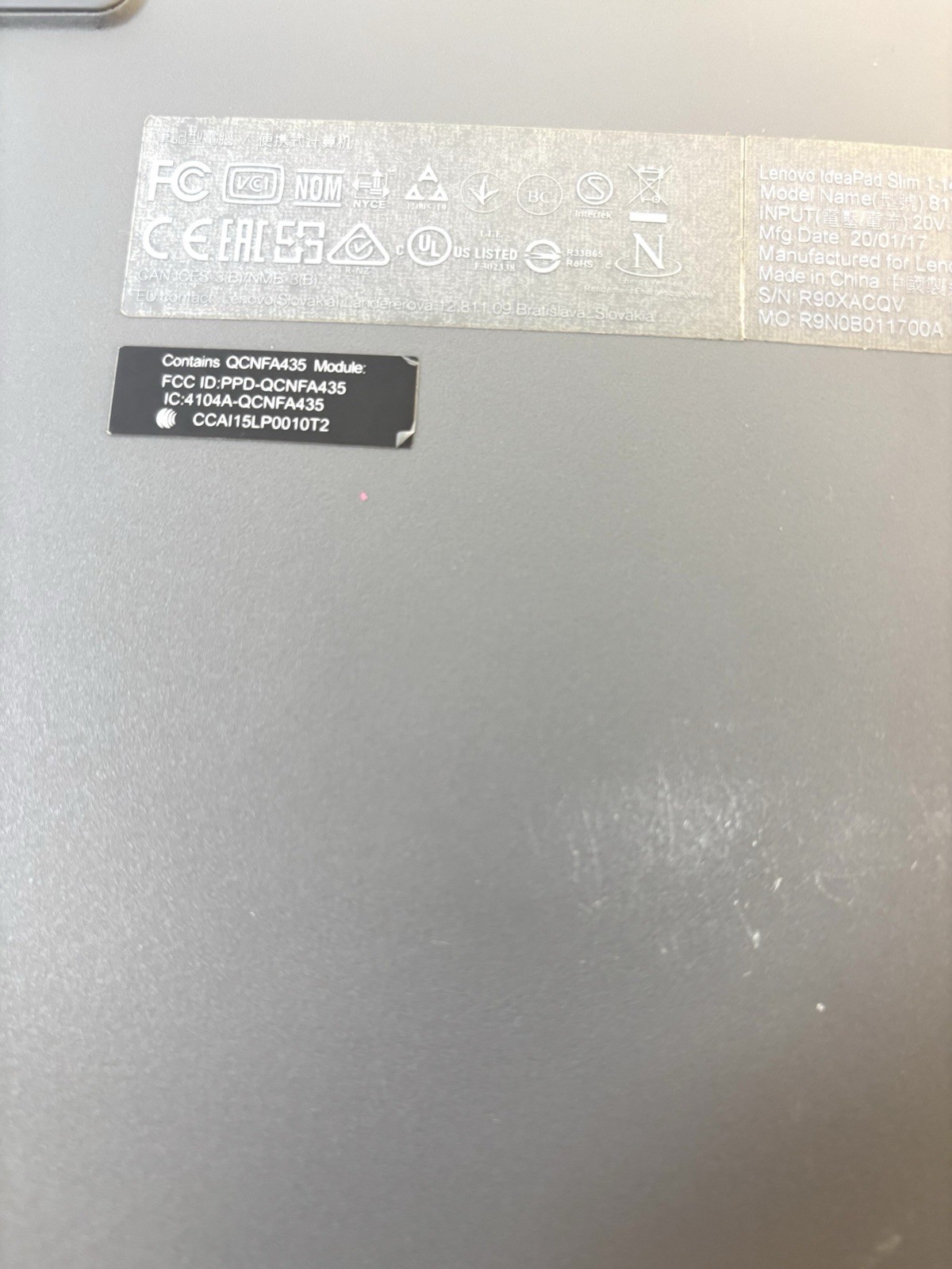 Lenovo IdeaPad Slim 1-14AST-05 14” Laptop AMD A6 FOR PARTS / READ + Charger