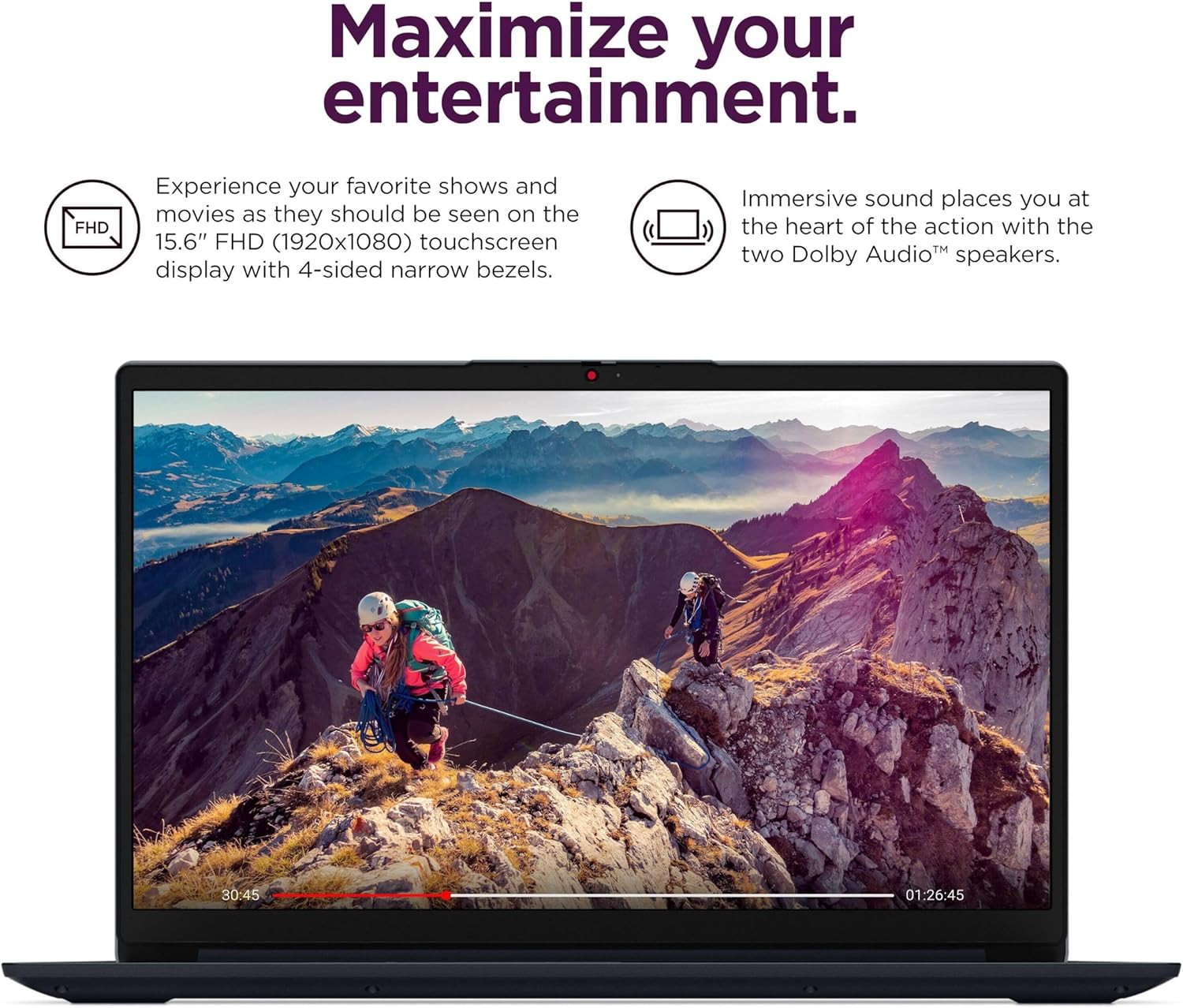Ideapad Laptop for Business & Students, 15.6″ FHD Touchscreen, Intel 10-Core I5-