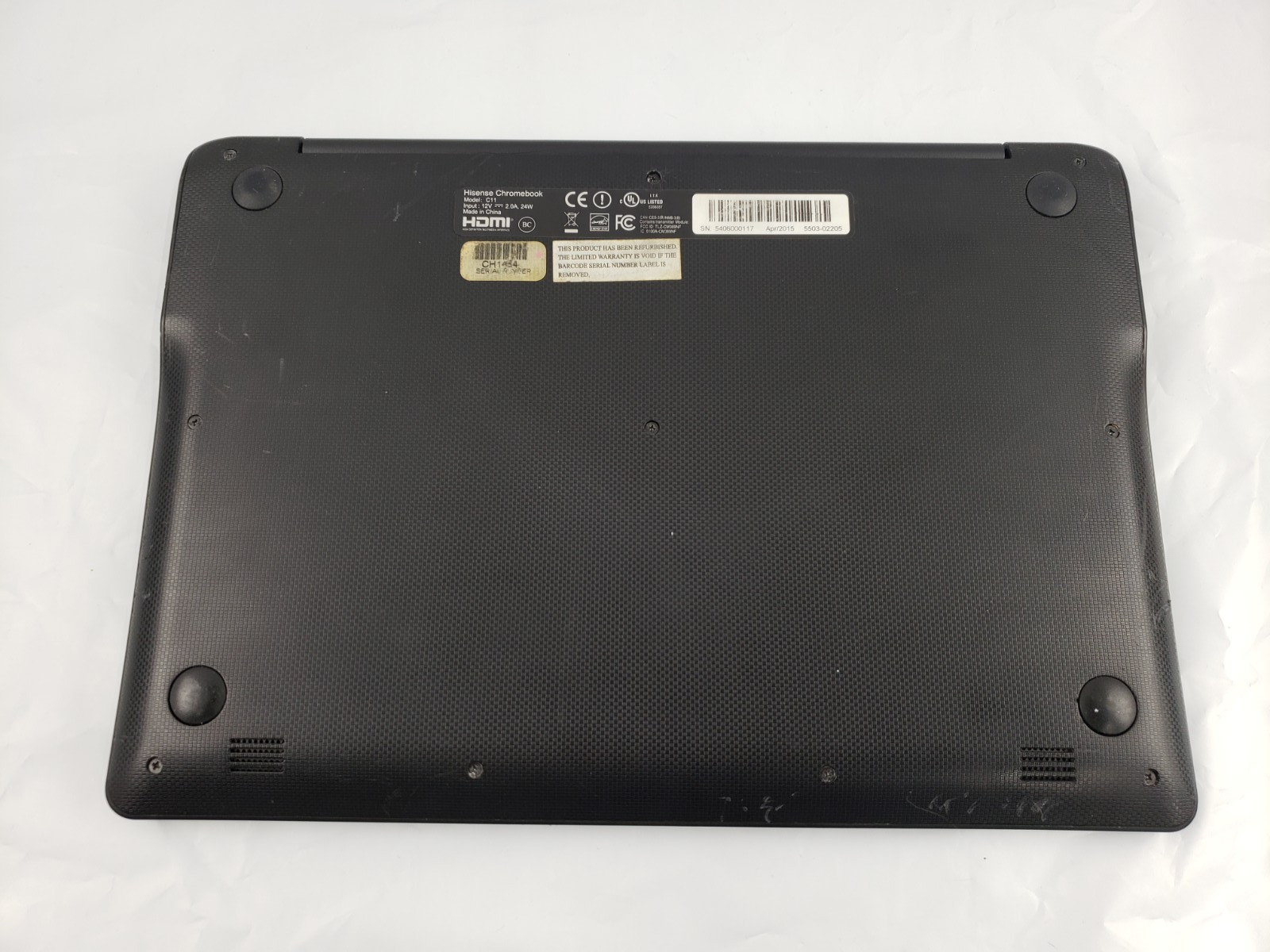 For Parts HISENSE Chromebook Model C11 Chrome OS Turns On – AS IS – NO RETURNS