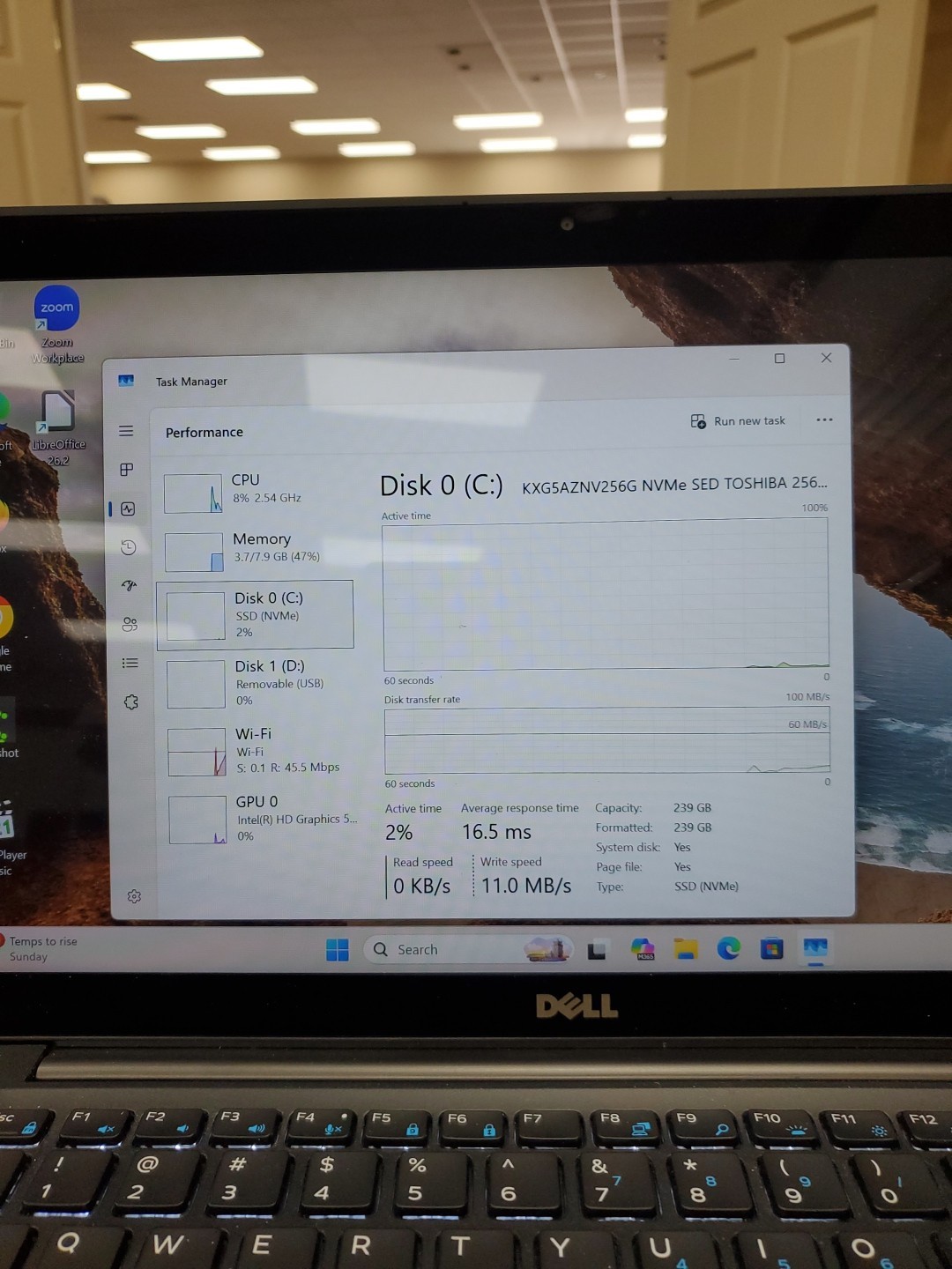 Dell Latitude 7480 14” i5-6300U 2.4GH 8GB DDR4 256GB SSD Win 11 042926-1
