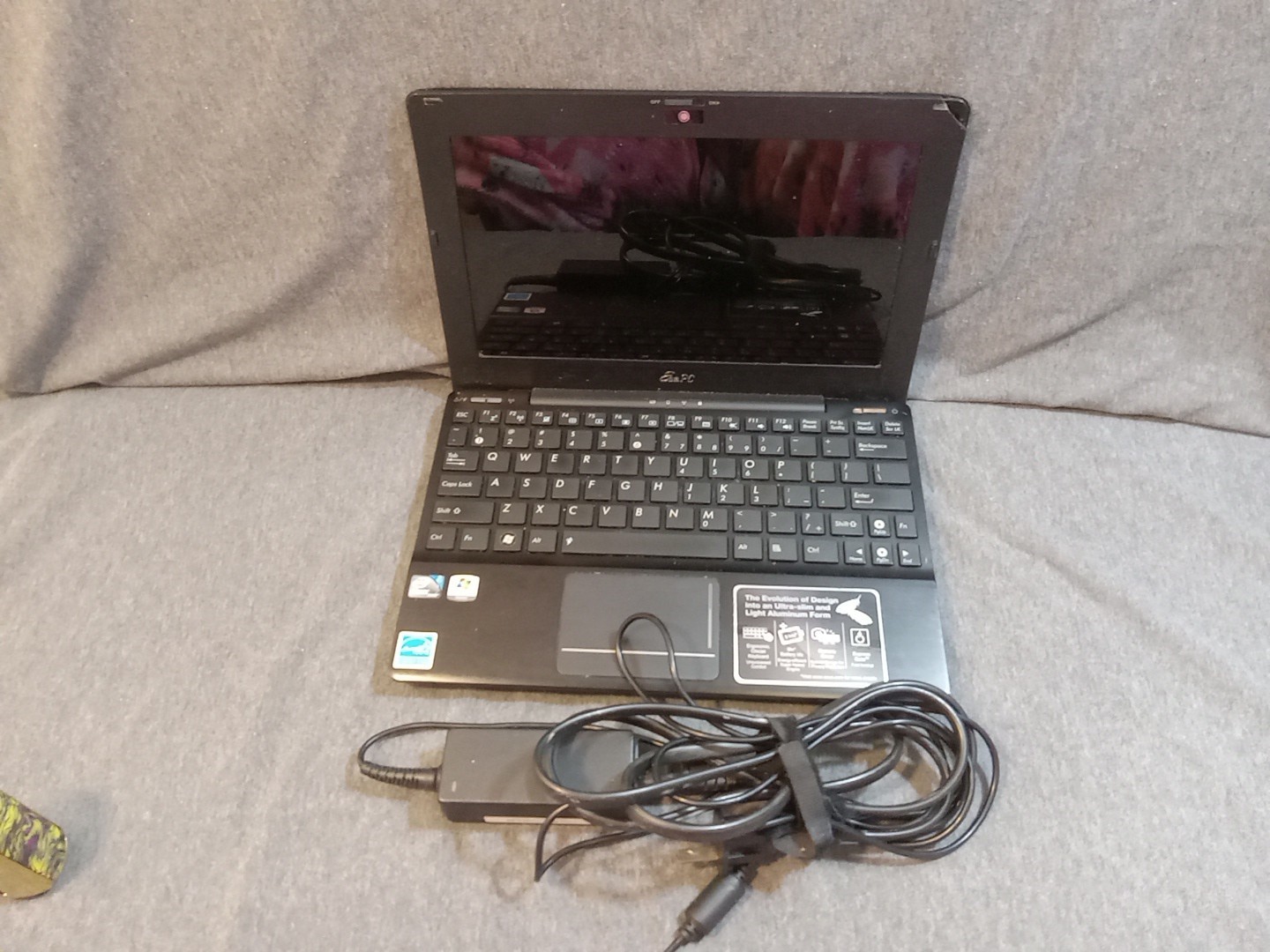 Microsoft Asus Eee PC Laptop SNPCOA Black Windows 7 Starter PARTS ONLY