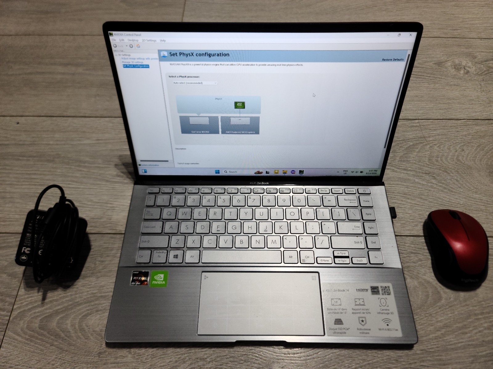 ASUS ZenBook 14 UM433IQ AMD Ryzen 7 4700U NVIDIA GeForce MX350