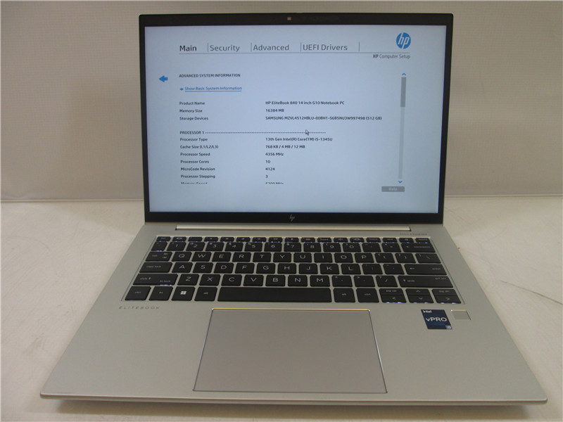 HP EliteBook 840 G10 Laptop i5-1345U 16GB 512GB SSD Win 11 COA Grade C