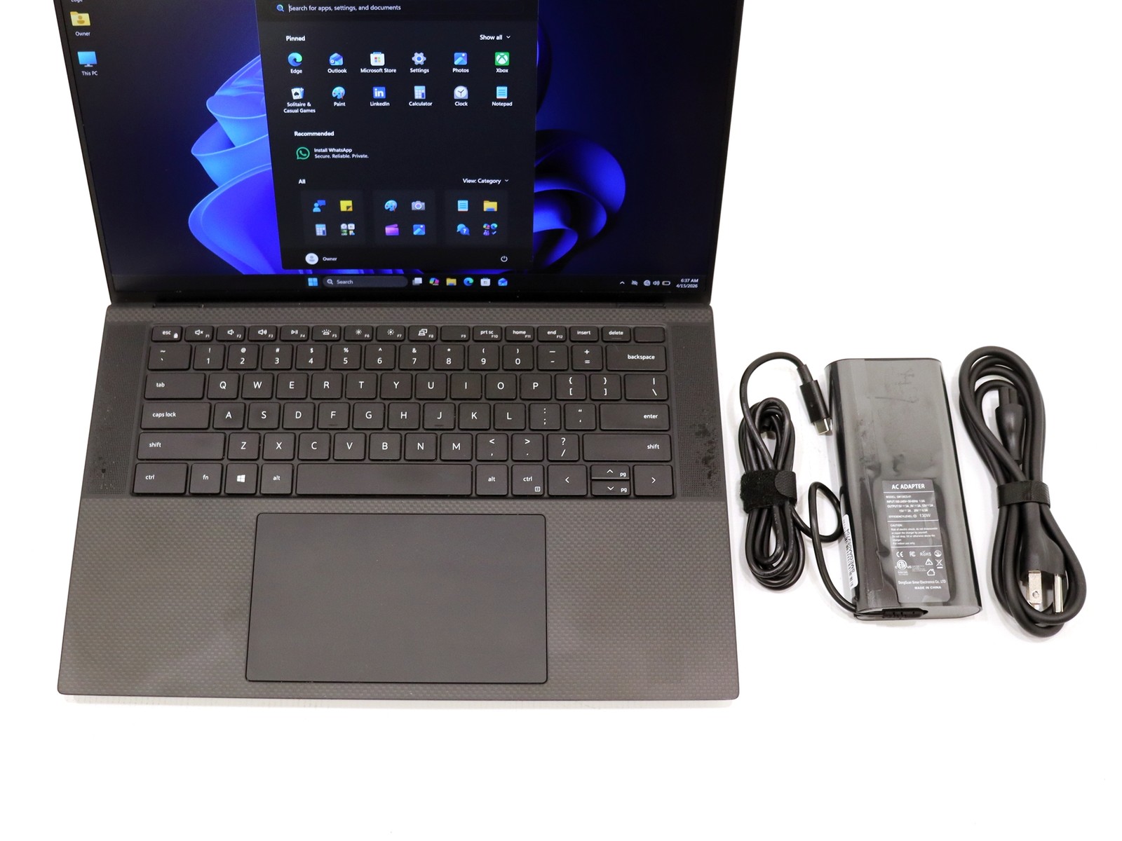Dell XPS 15 9500 15.6″ Intel i7-10750H 16GB 256GB NVMe W11P GeForce GTX 1650 Ti
