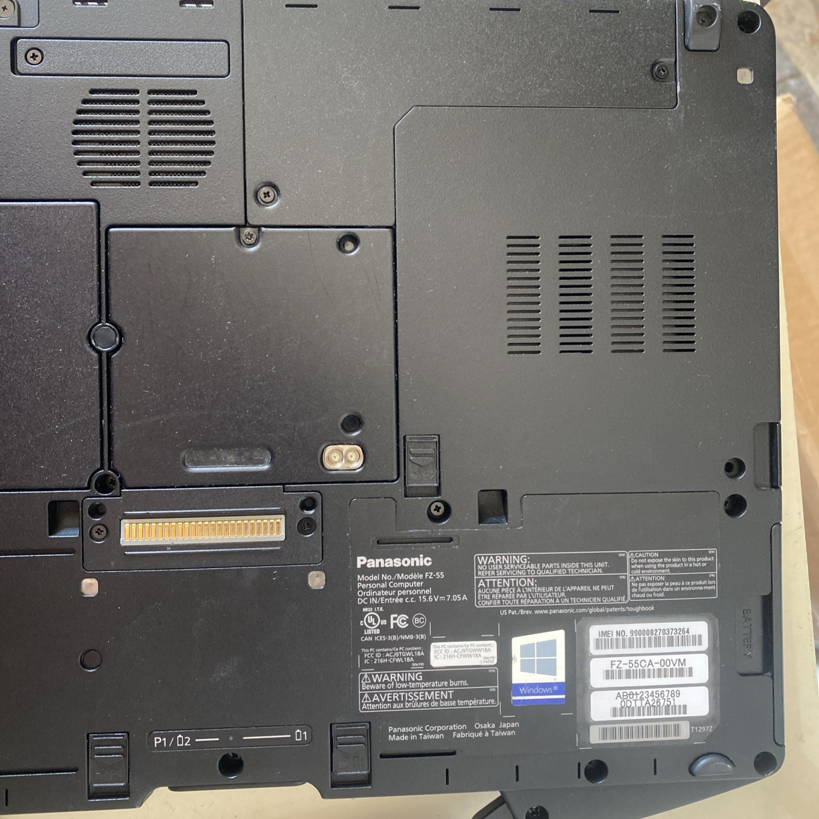 Panasonic Toughbook fz-55 i7 8665U 1.9GHz 16GB 1TB SSD Win 11P GPS Passed Tests