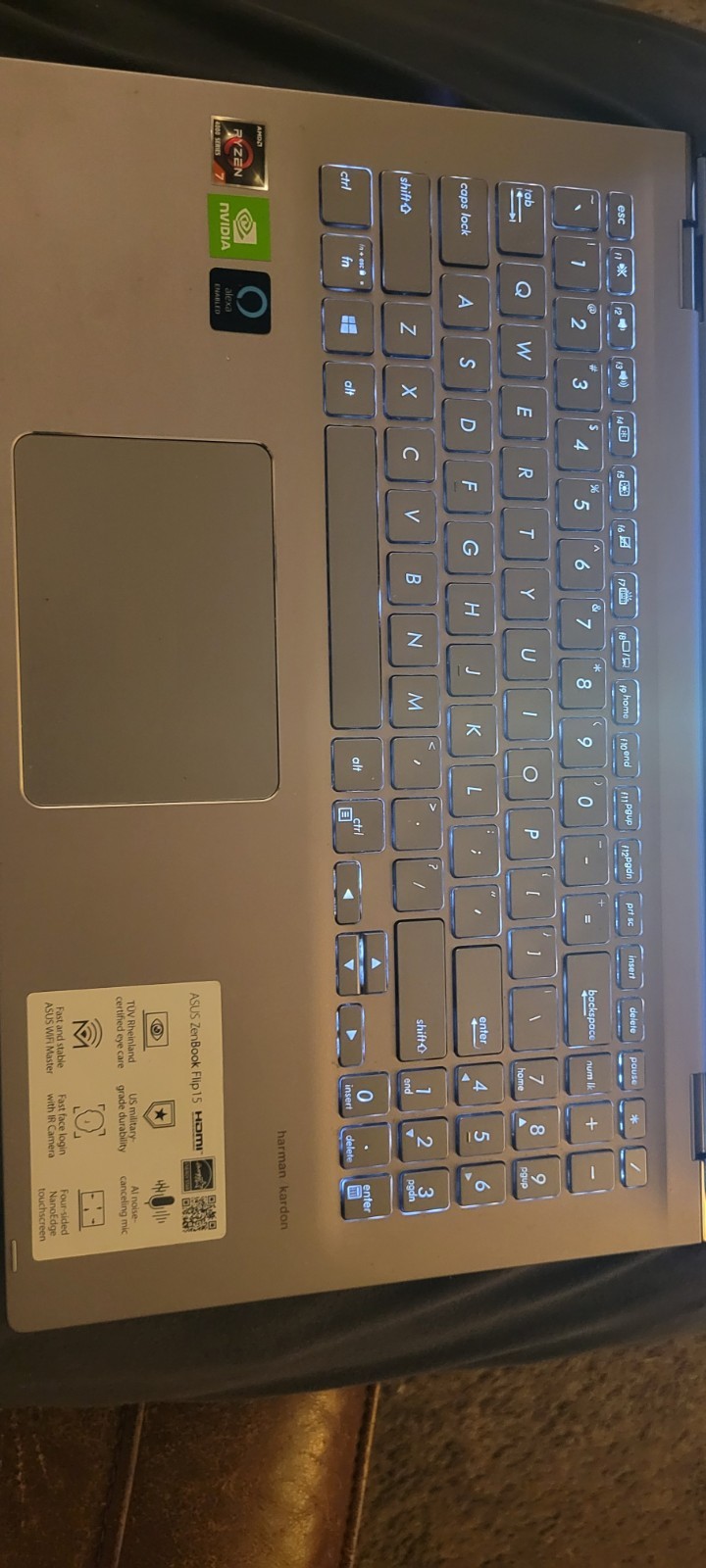 Asus Zenbook Flip 15 Q508UG 15.6″ Ryzen 7 5700U MX450 8GB 256GB