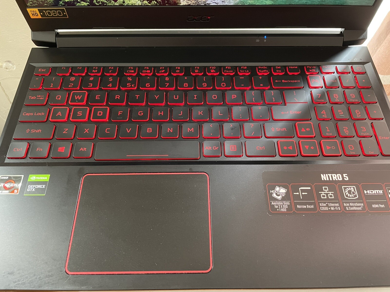 Acer Nitro 5 AN515-55-57BK 15.6″ (512GB SSD, Intel Core i5-10xxx i5-10300H,…