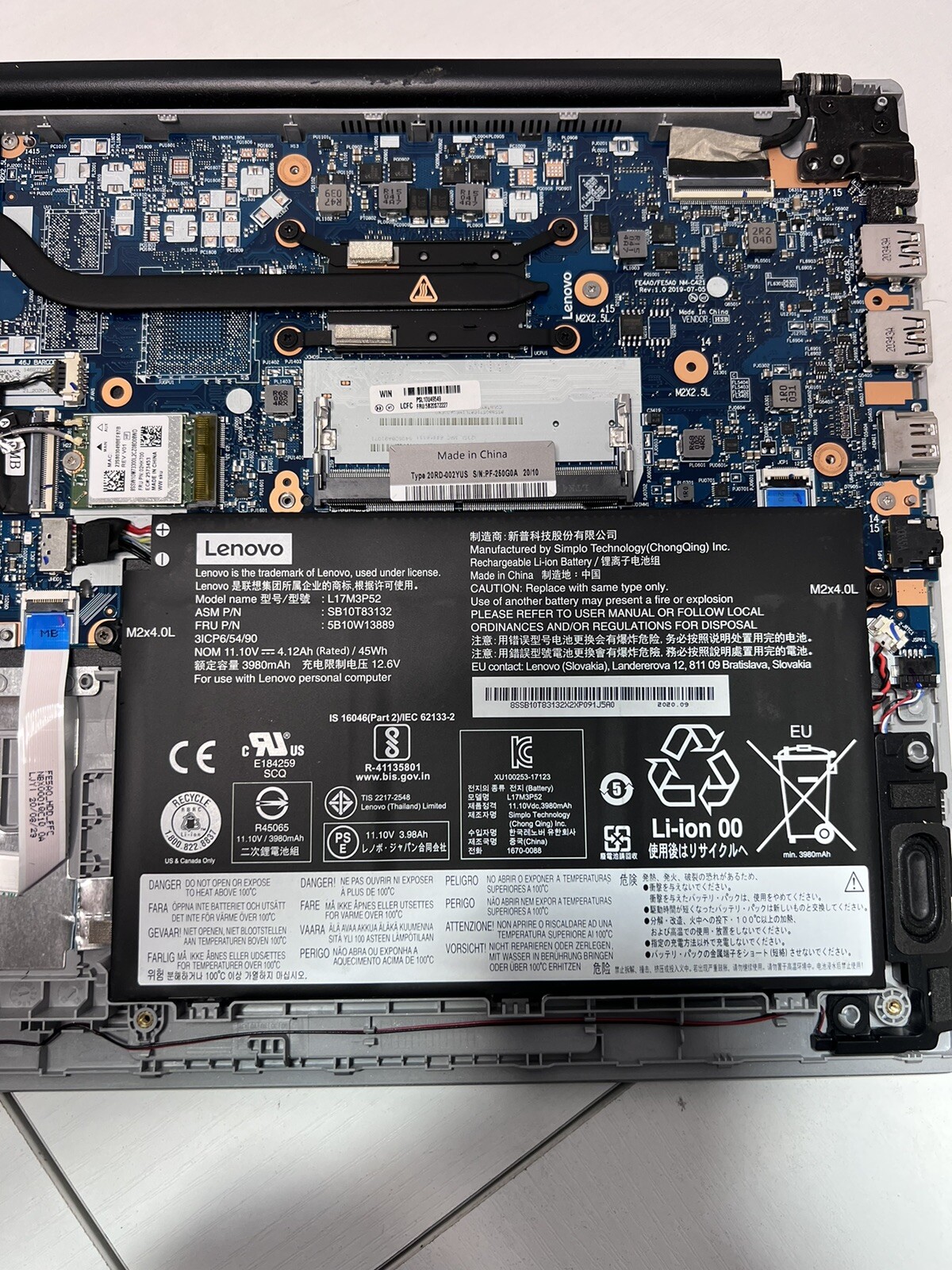 Lenovo ThinkPad E15 15.6″ FHD i7-10510U ( NO POWER ON – For Parts Only )