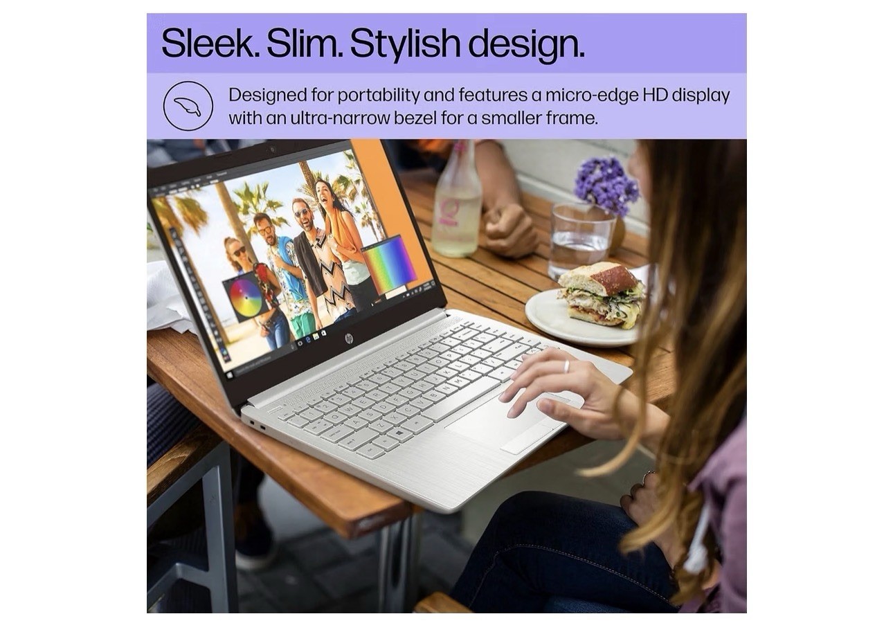 HP Portable Laptop, Student and Business, 14″ HD Display, Intel Quad-Core N4120,