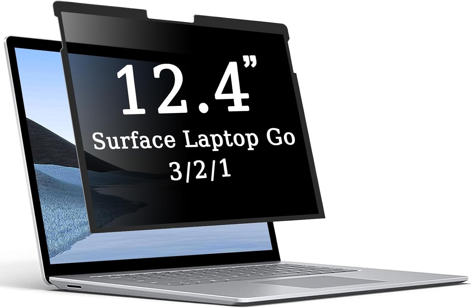 Removable Privacy Screen for Microsoft Surface Laptop Go 12.4 inch, Anti-Spy