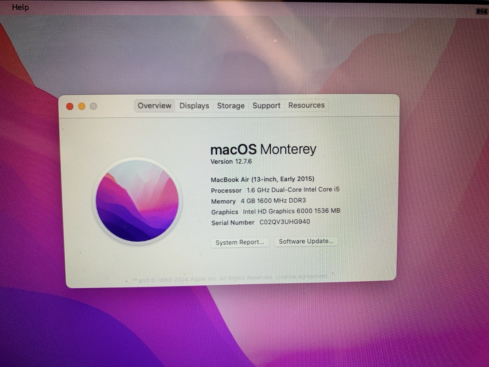 🔥 Nice ~ 2015 Apple MacBook Air 13” Core i5 4GB 128GB MacOS Monterey
