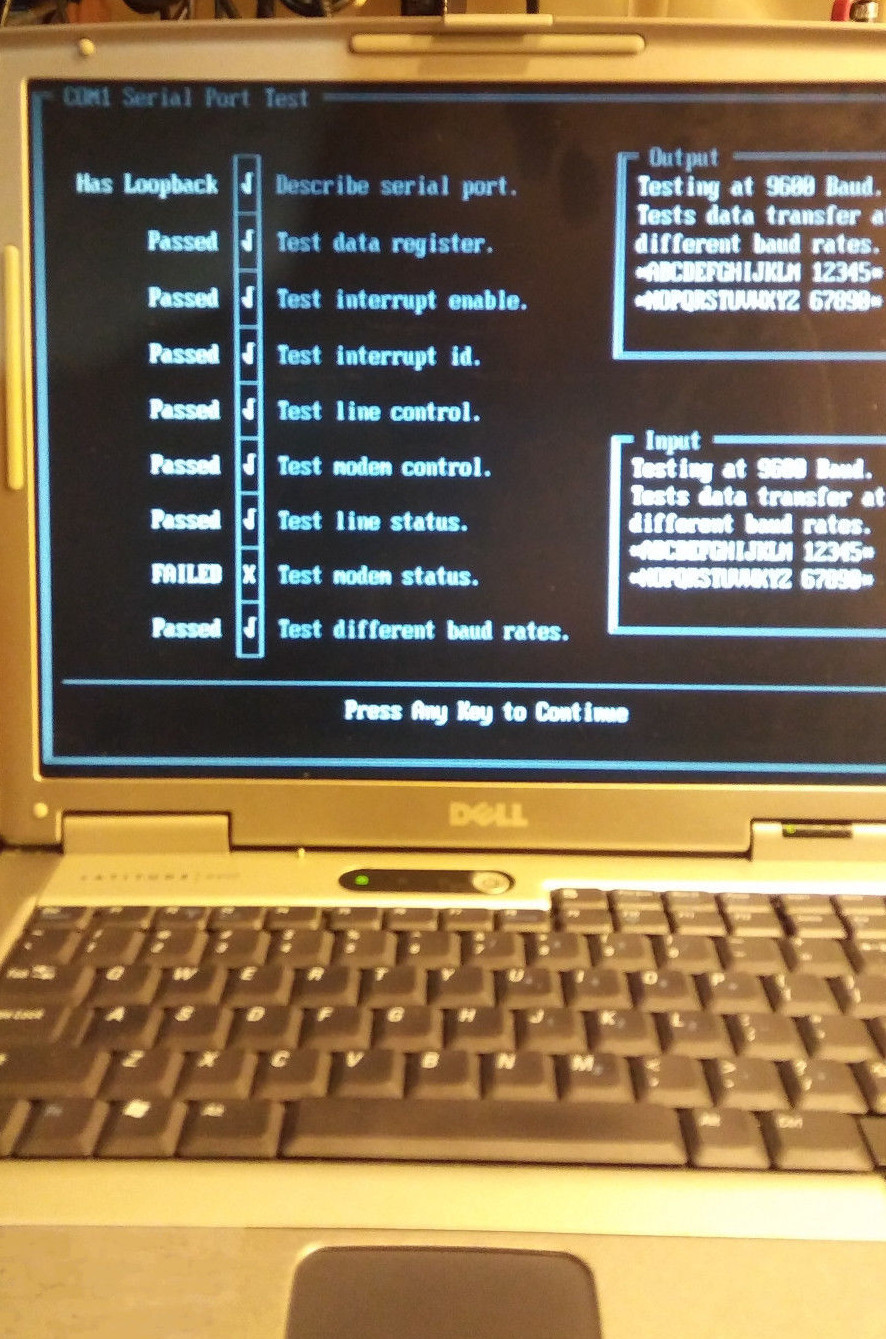 Dell 1200mhz Windows 98se/Dos Ultra Compatibility laptop computer.