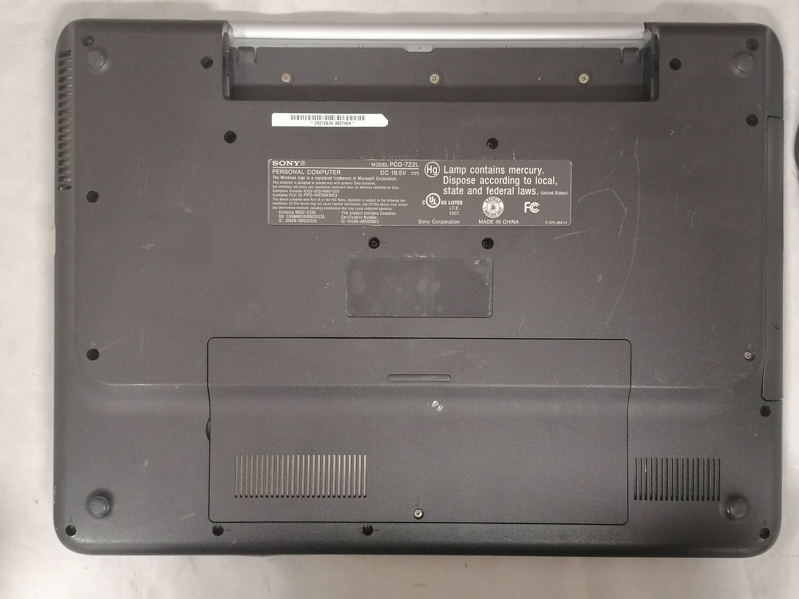 Sony VAIO VGN-NR110E t2310 @1.46GHz 2GB DDR2 Broken Screen Missing 2 Keys