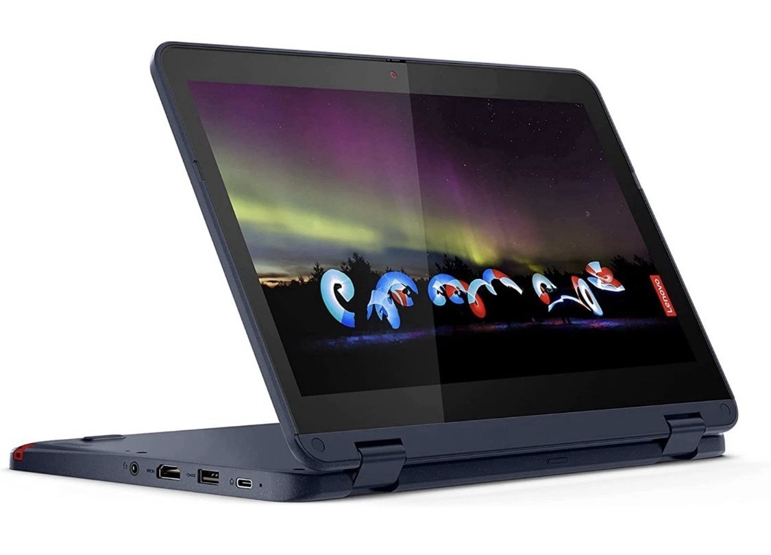 Lenovo 300w Gen 3 2-in-1 Touchscreen 11.6″ HD Laptop AMD 4GB RAM 64GB SSD Win 11