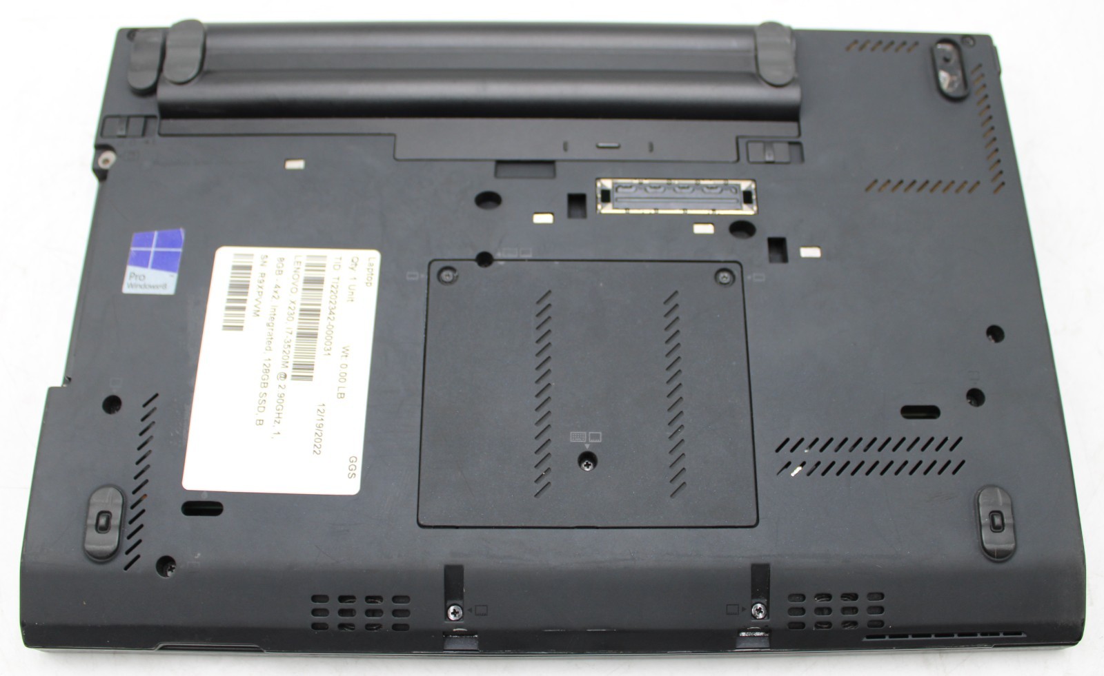 12.5″ Lenovo ThinkPad X230 Laptop i7-3520M @ 2.90GHz 8GB RAM 128GB SSD Win 10 *B