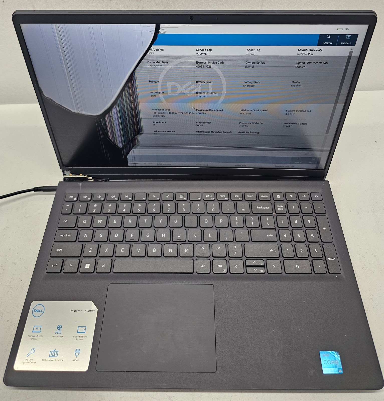 Dell Inspiron 15 3511 15.6″ Laptop Intel Core i3-1115G4 8GB Ram NO HD/OS (FL)