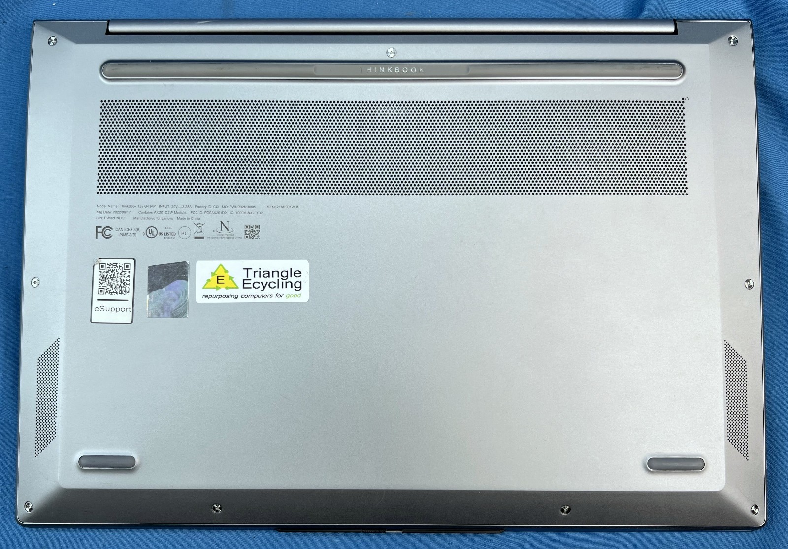 Lenovo ThinkBook 13s G4 IAP Laptop – i5-1240P, 8GB RAM, 512GB NVMe – Win11