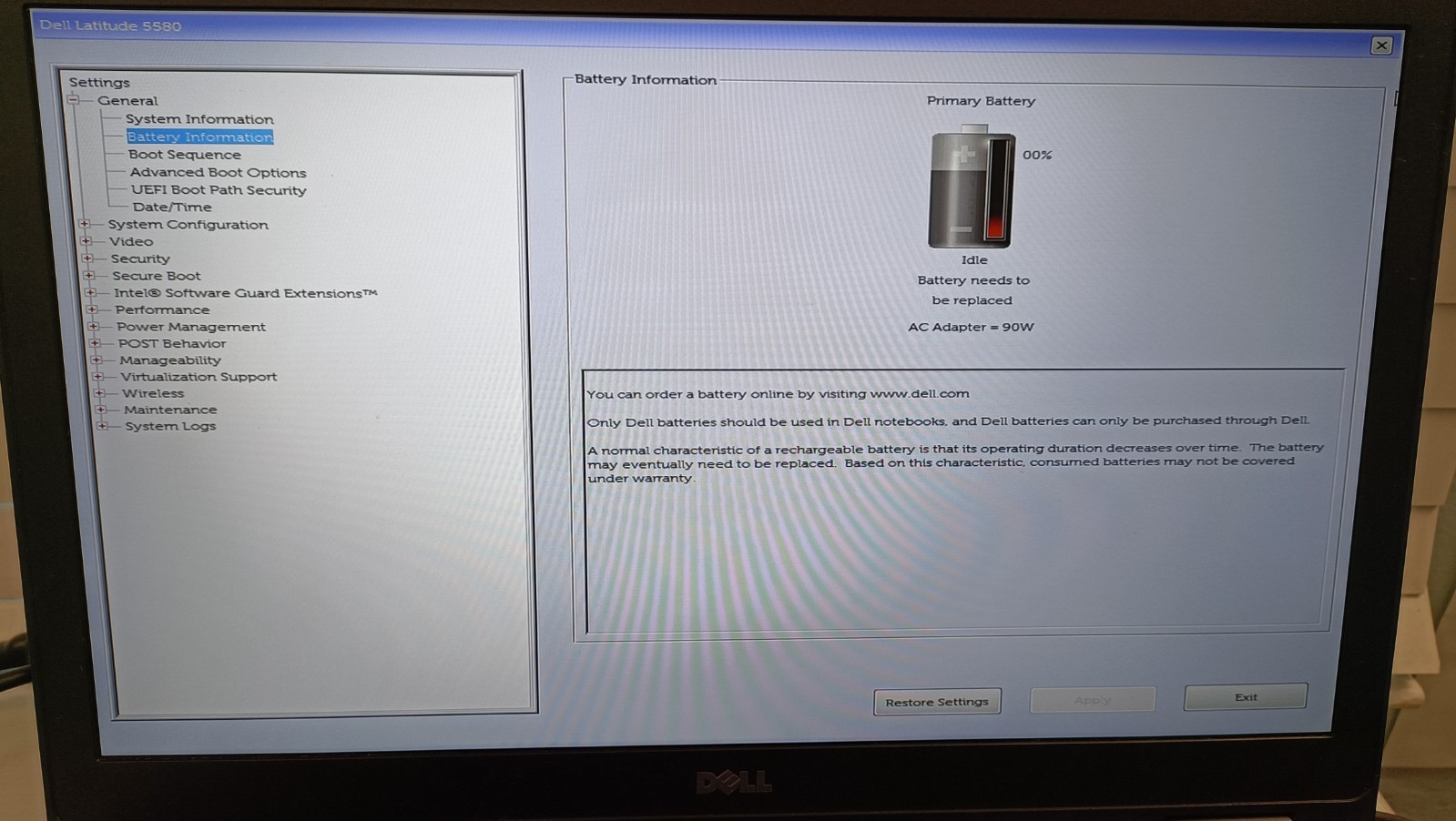 Dell Latitude 5580 i5-7300U 8GB RAM WIN 11 PRO NO HDD NO AC *READ* TESTED