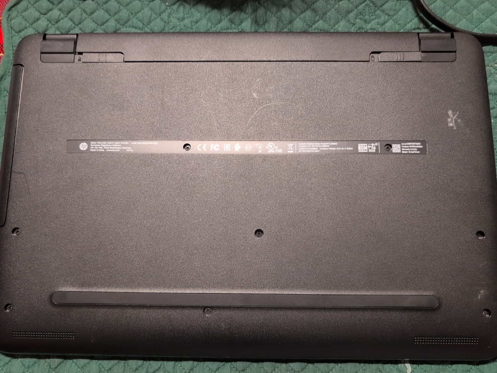 HP 15-BA015WM 15.6″ Laptop AMD E2-7110 R2, 1.80GHz Needs Battery