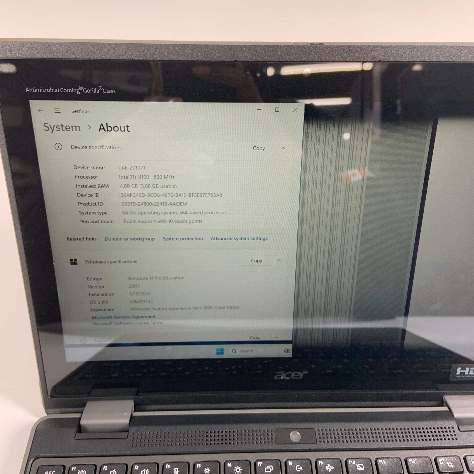 Broken Acer travelmate B311R-33 N100 4GB RAM 128GB *READ!*
