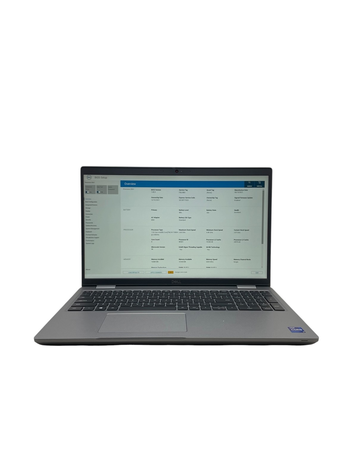 Dell Precision 3561 15″ – i7 2.5GHz – 16GB RAM – 512GB SSD – Grade D