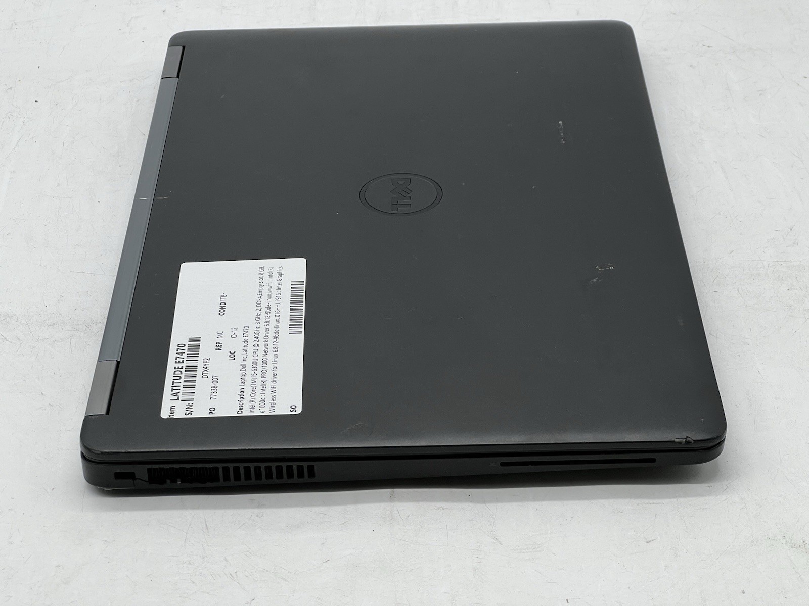 Dell Latitude E7470, i5-6300U CPU @ 2.40GHz, 8GB RAM-No Batt/HDD/OS, w/Charger