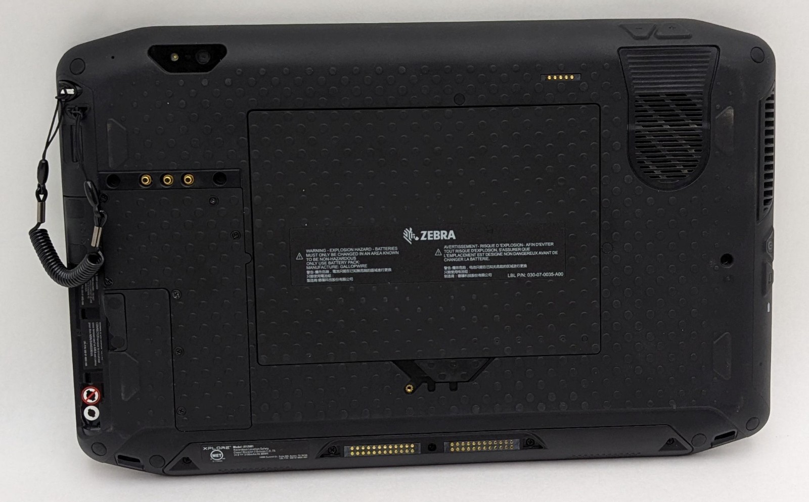 Zebra XPLORE iX125R1 12.5″ Rugged Tablet i7-7500U 8GB 256GB NVMe Win10 #2 *READ*