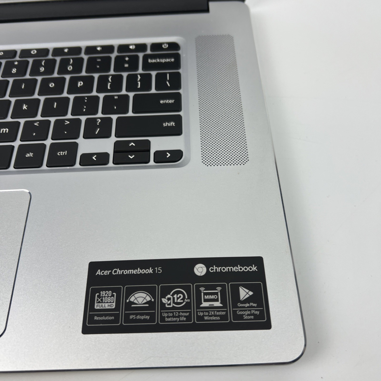 Acer Chromebook 15 N17Q5 15.6″ Laptop Silver Parts/Repair No Display