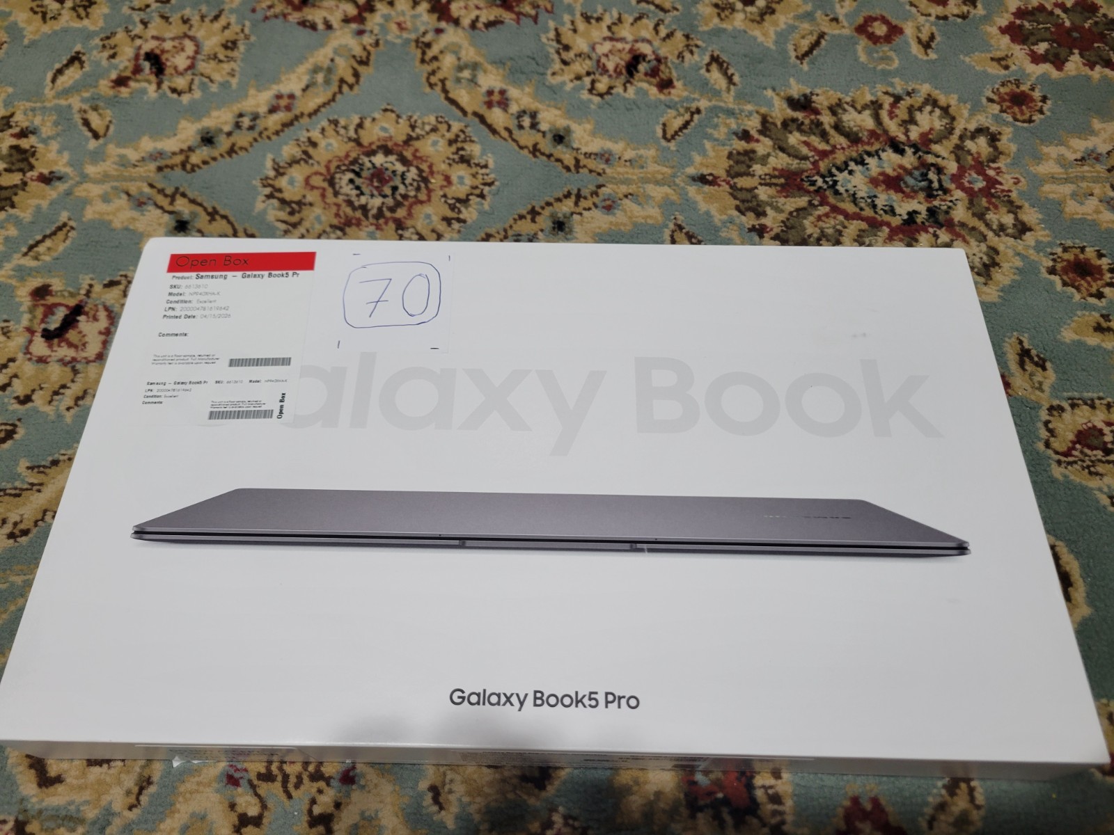Samsung Galaxy Book5 Pro 14 OLED U7 16GB 512GB Open Box 1 Battery Cycle
