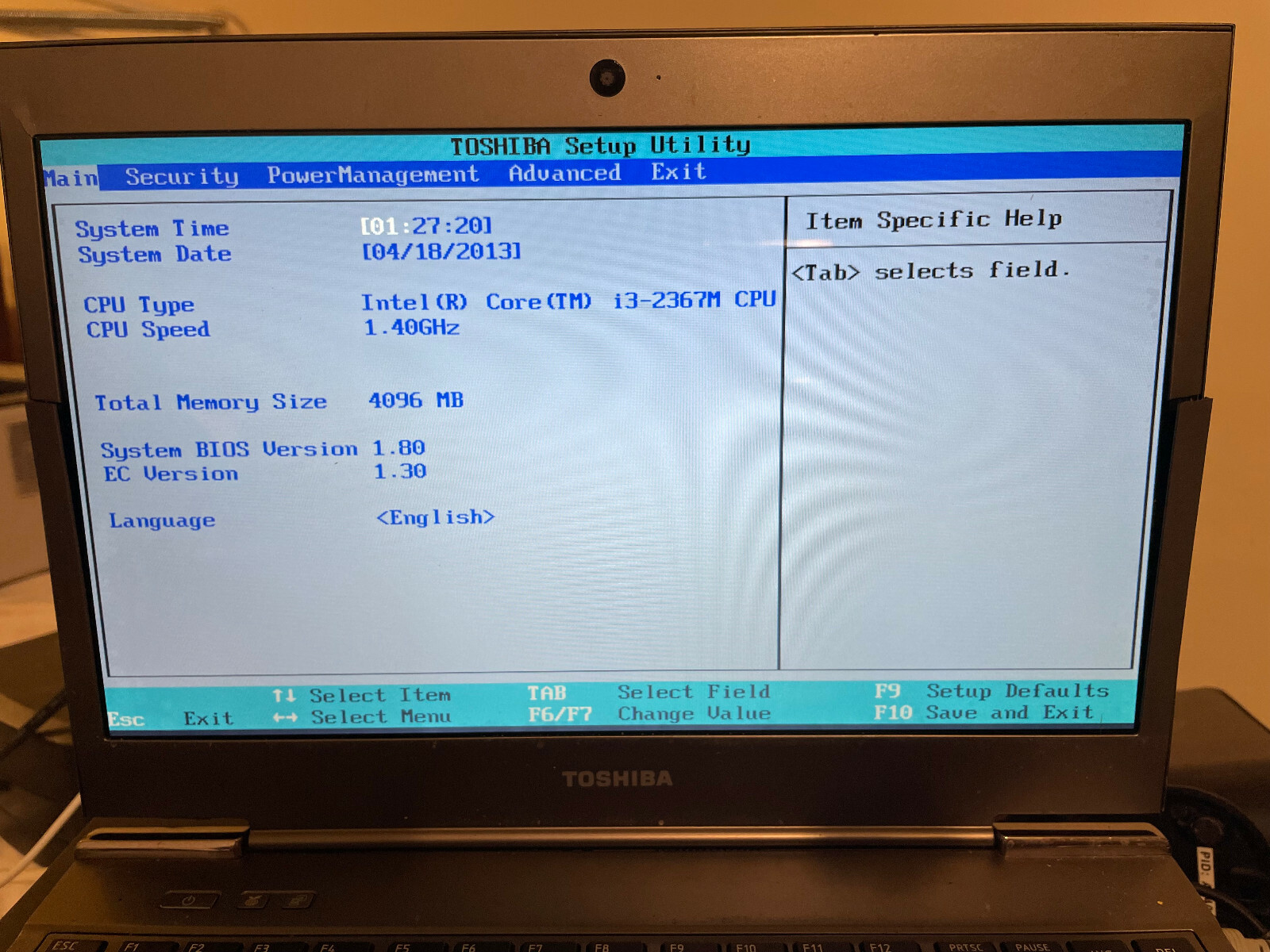 Toshiba protoge z835-p360; Boots to Bios; For parts or rebuild