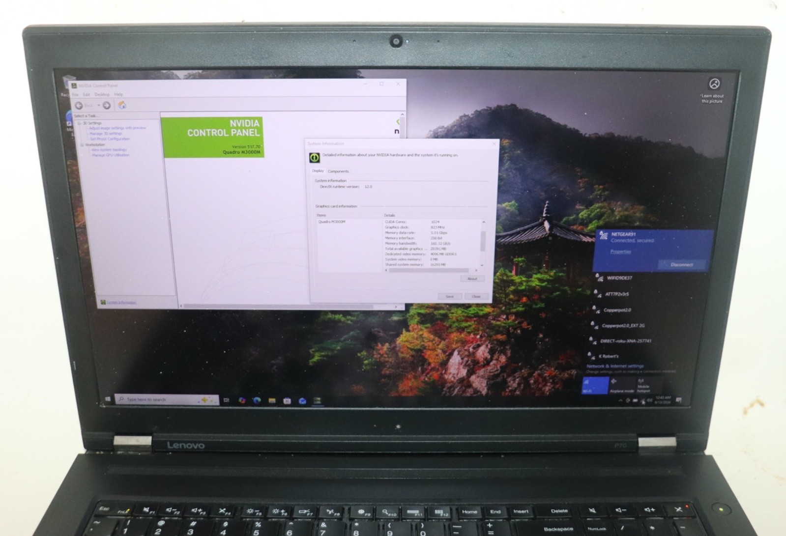 Lenovo ThinkPad P70|Intel core i7@2.70 GHz|32GB RAM |512GB SSD|WIN10.Prof|NVIDIA